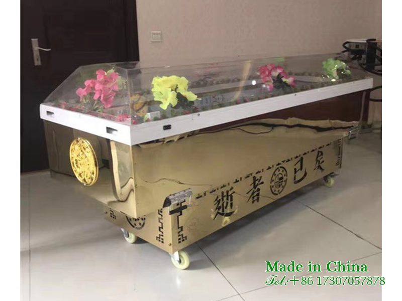 High end refrigerated body ice coffin