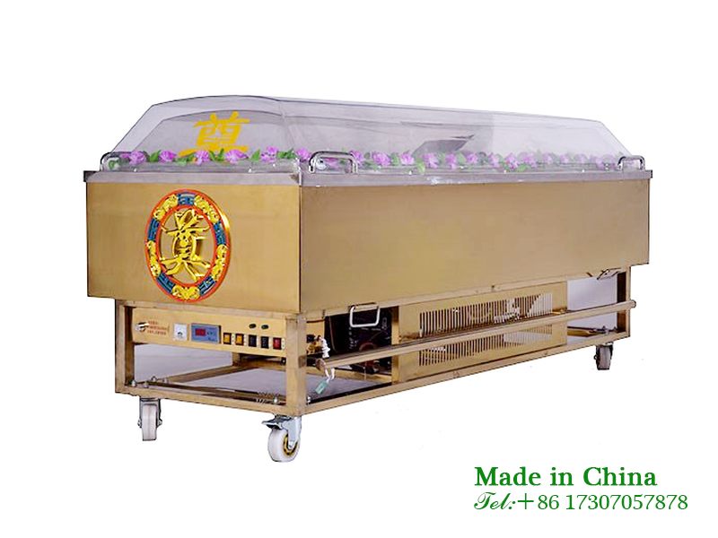 Body storage in an ice coffin