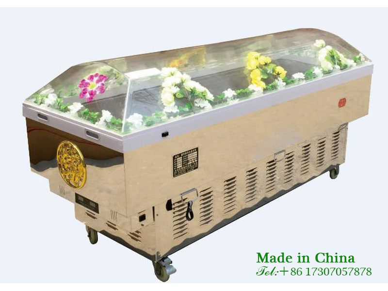 Stainless steel refrigerated coffin