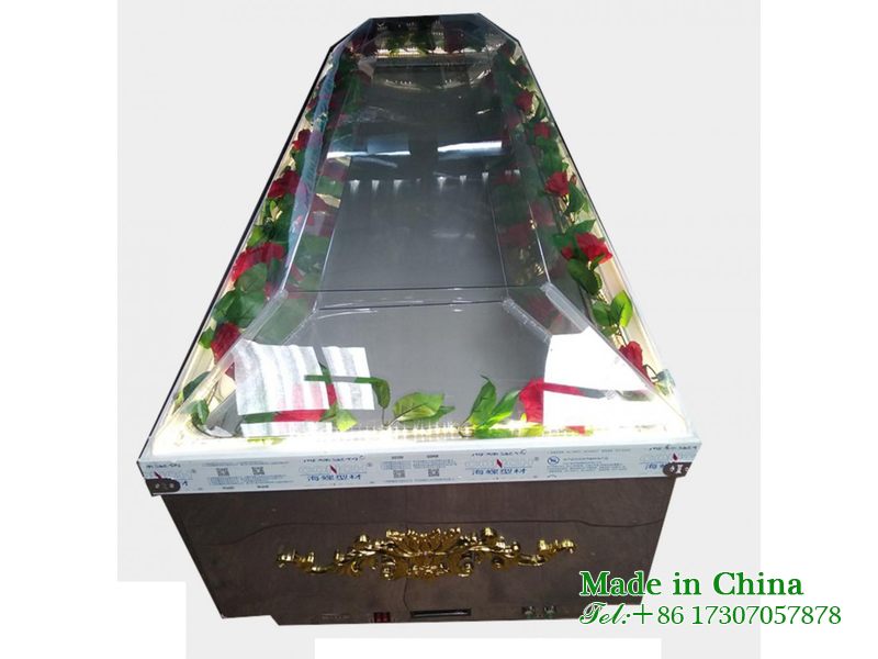 Low temperature ice coffins in crematoriums