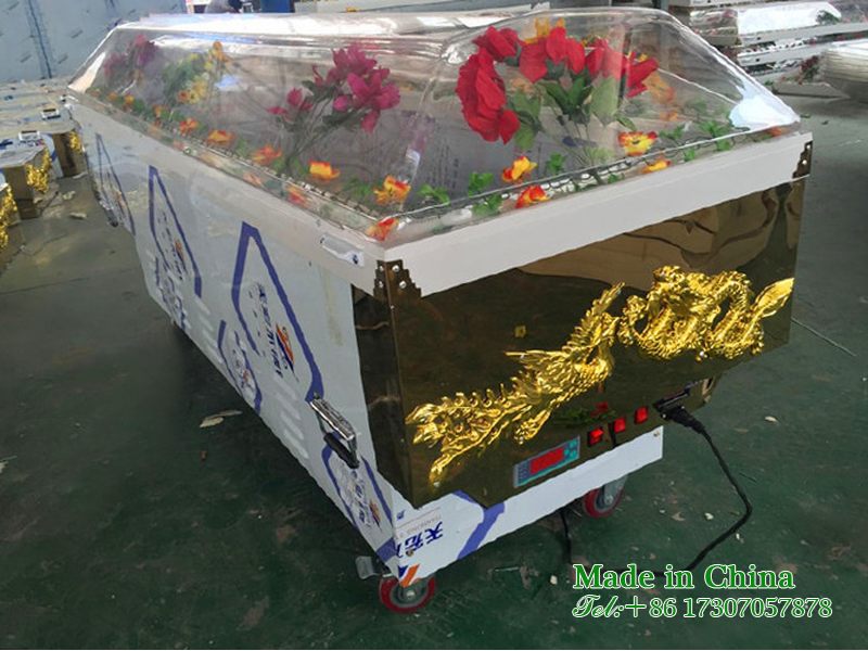 Frozen coffins in crematoriums