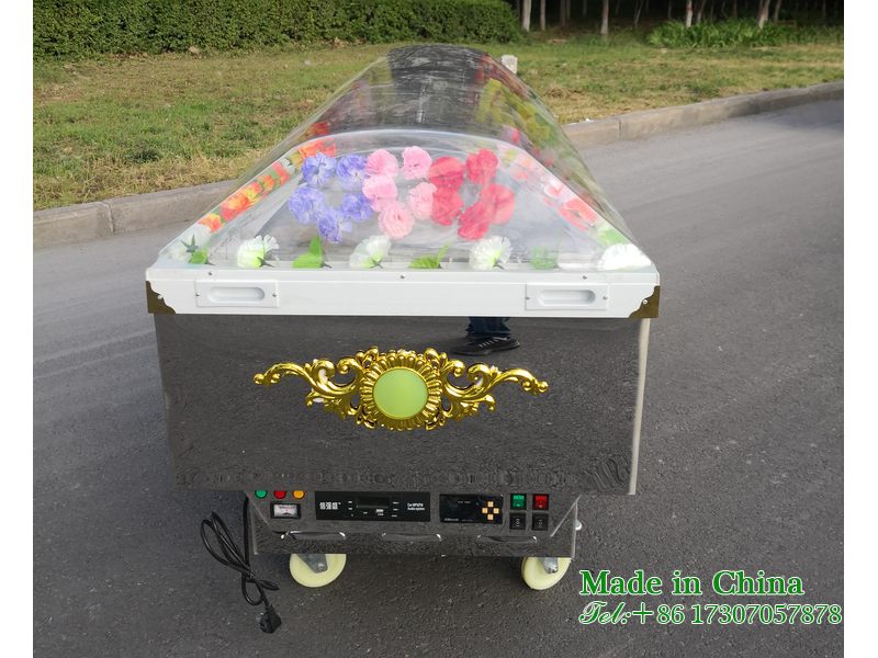 Funeral Home Visits Ice Coffin