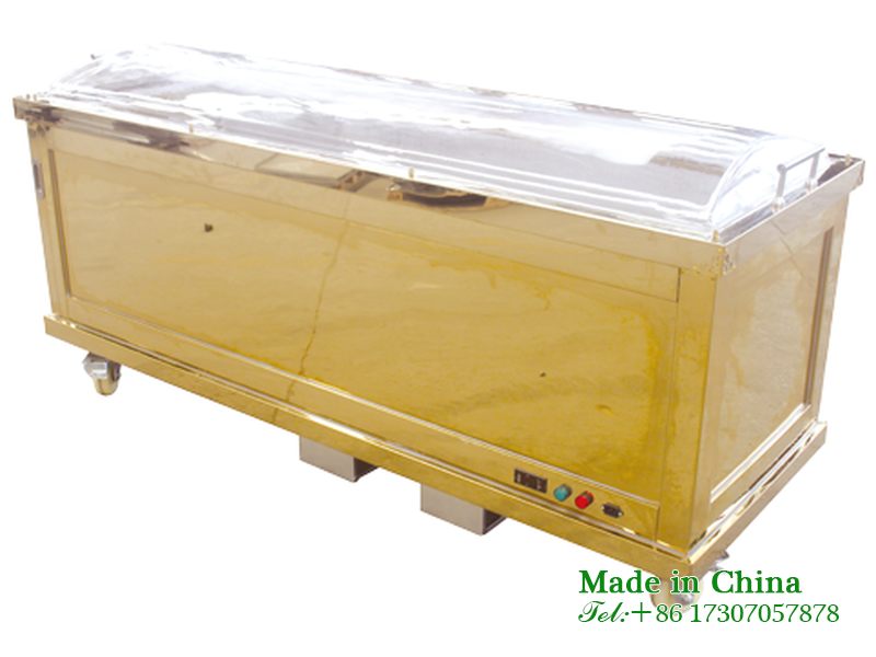 Side opening titanium crystal coffin