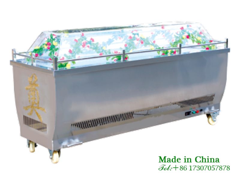 Short term refrigerated crystal coffin