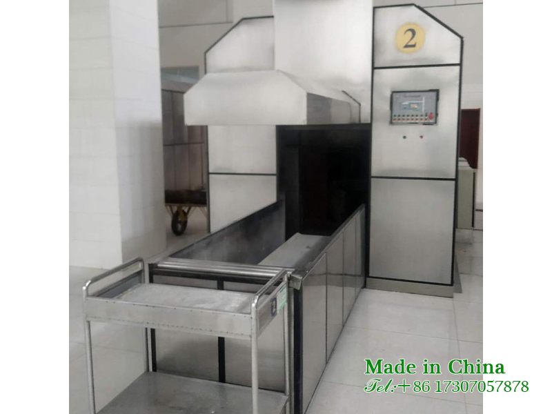 Cremation site cremation machine