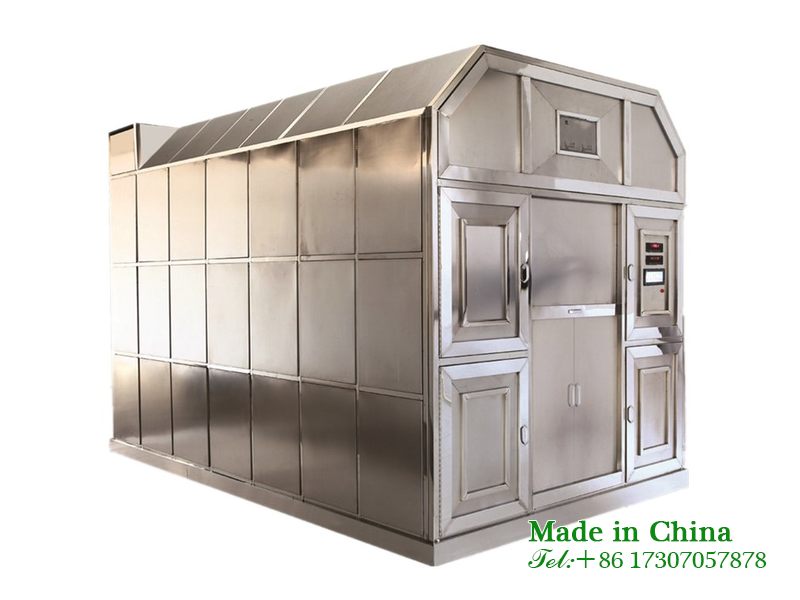 Crematorium flatbed cremation machine