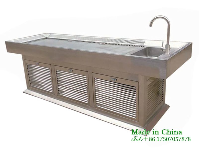 Double exhaust dissection table