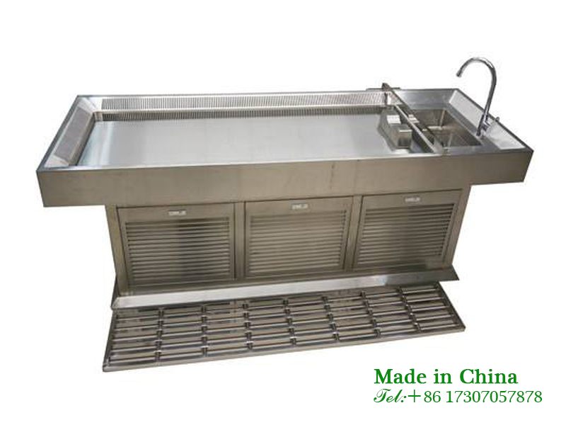 Double exhaust lifting dissection table