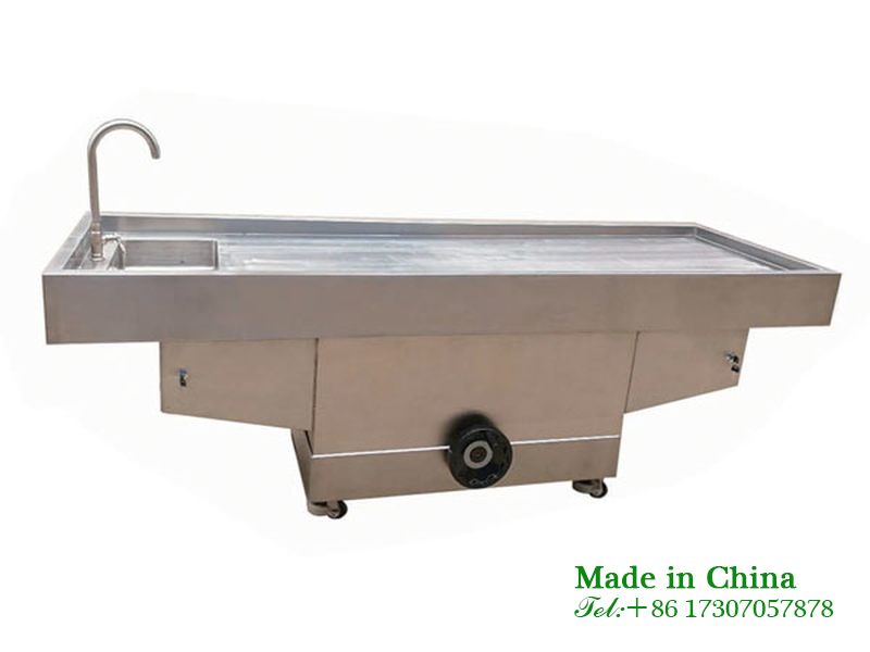 Stainless steel dissecting table