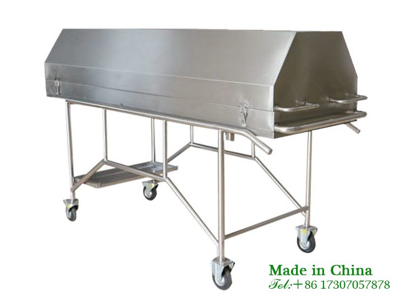 Stainless steel outdoor corpse cart