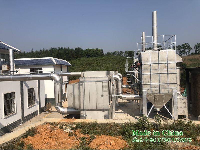 Funeral home cremation furnace exhaust gas treatment equipment