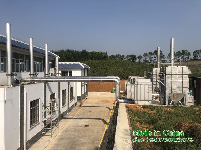Cremation machine exhaust gas treatment system