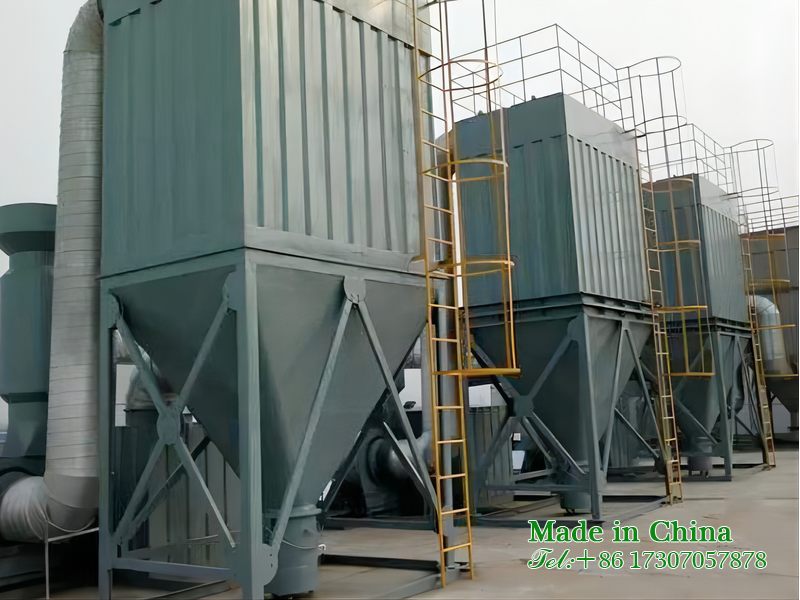 Cremation furnace exhaust gas treatment device