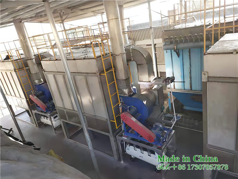 Tail gas purification system in cremation workshop