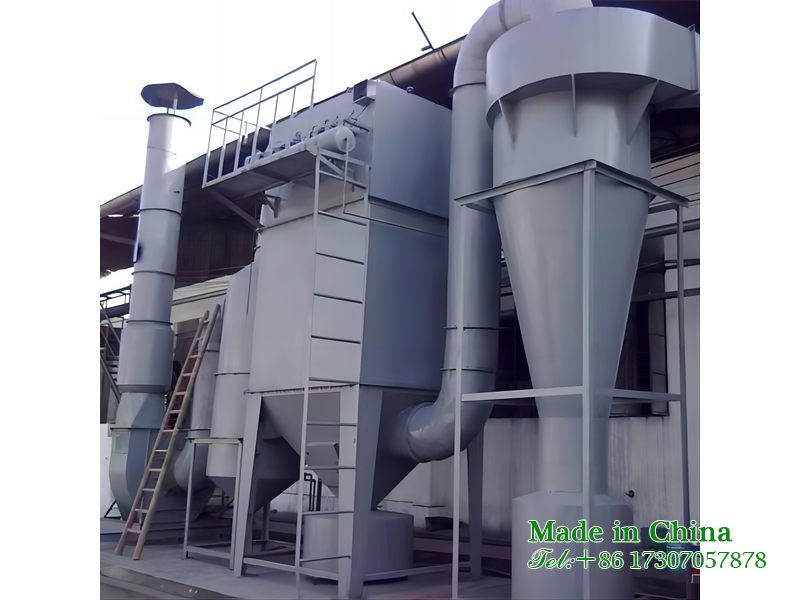 Tail gas purification facilities in the cremation workshop