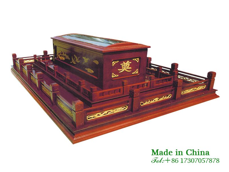 Solid wood farewell coffin farewell platform