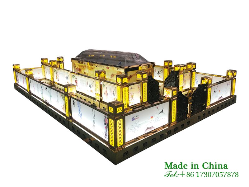 Farewell platform for cremation site remains