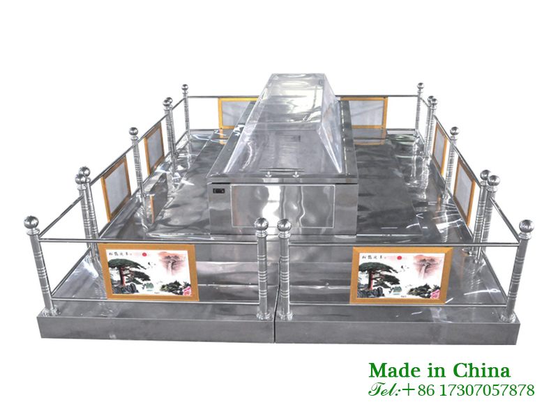 Stainless steel wire drawing farewell table